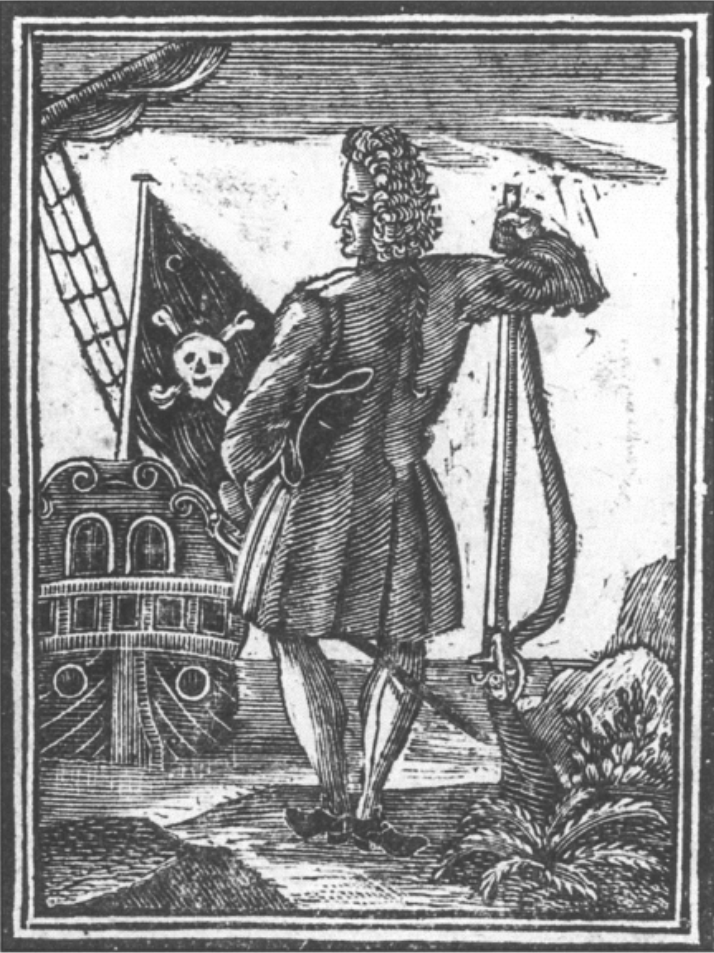 Engraved image of Stede Bonnet